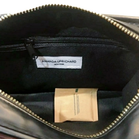 Amanda Uprichard Quilted Faux Leather Belt Bag in Black Sz STANDARD (0-14) - Picture 3 of 9